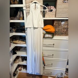 Jay Godfrey white jumpsuit